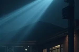 《冬至前夜》飘雪的街灯与归人身影